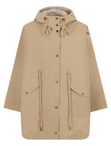 Moncler Coat with hood in blended cotton